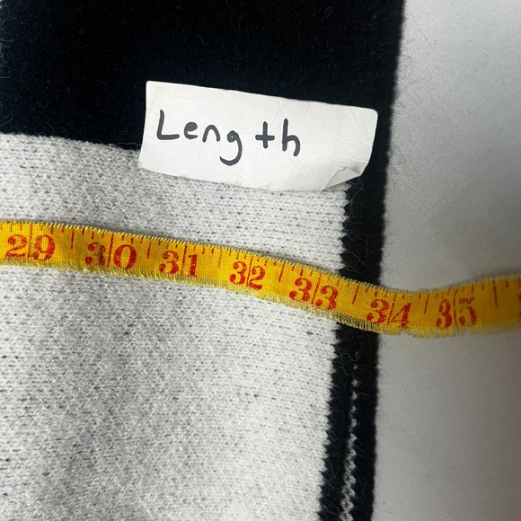 Black and White Checkered Pencil Skirt - Picture 7 of 8